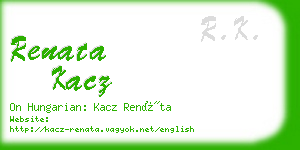 renata kacz business card